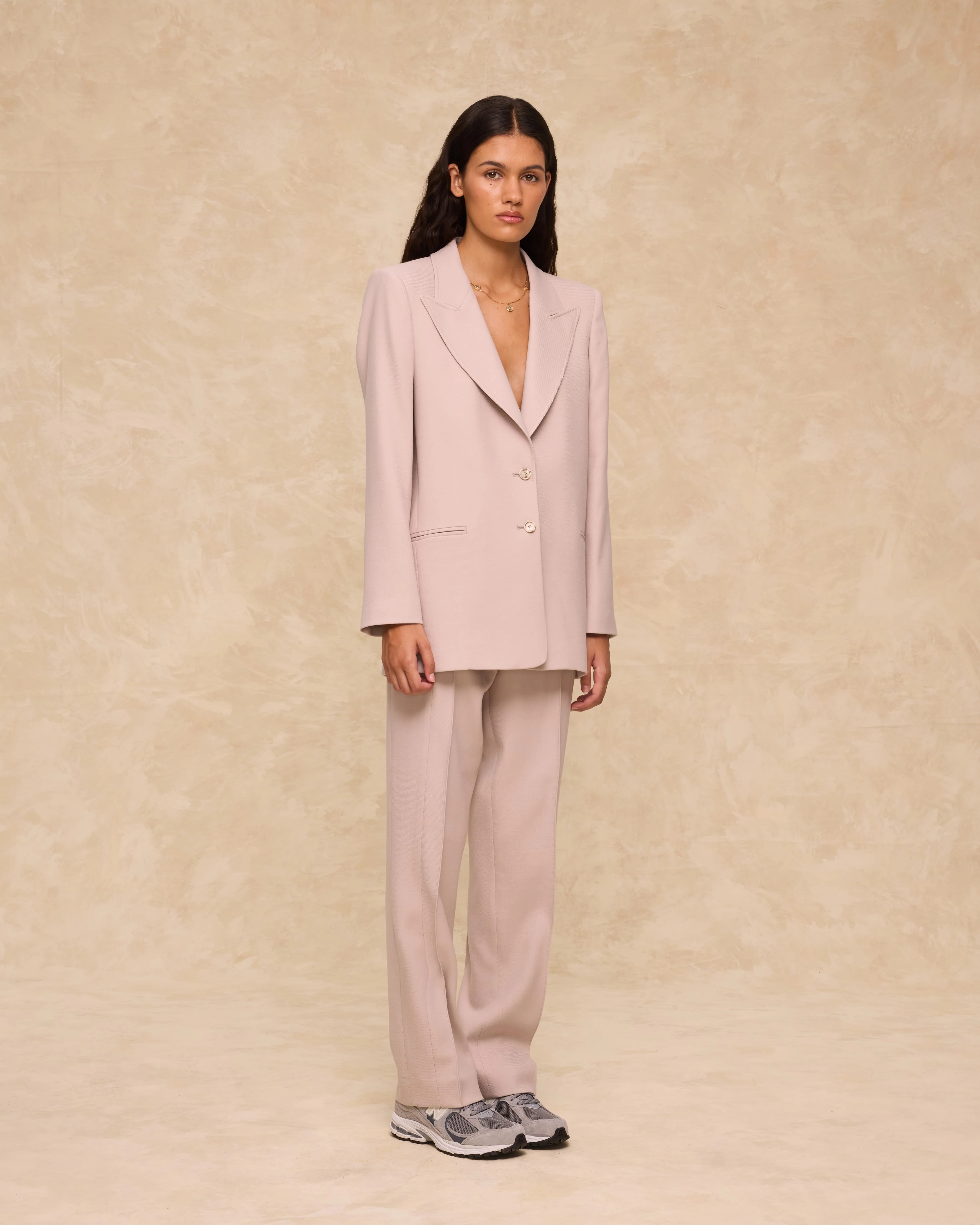 FLORENCE | Tailored Beige Wool-Blend Trousers - Image 4