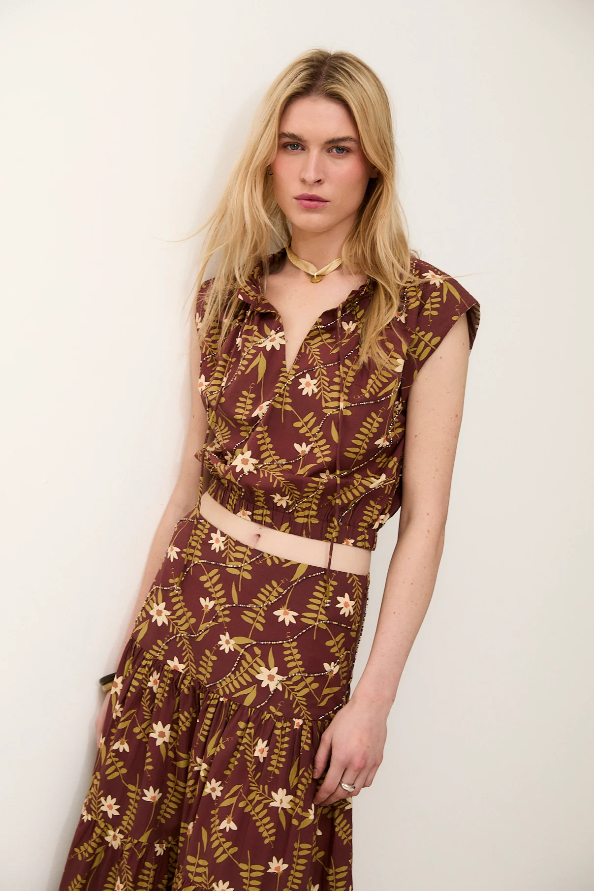 MARY | Printed Cotton Top