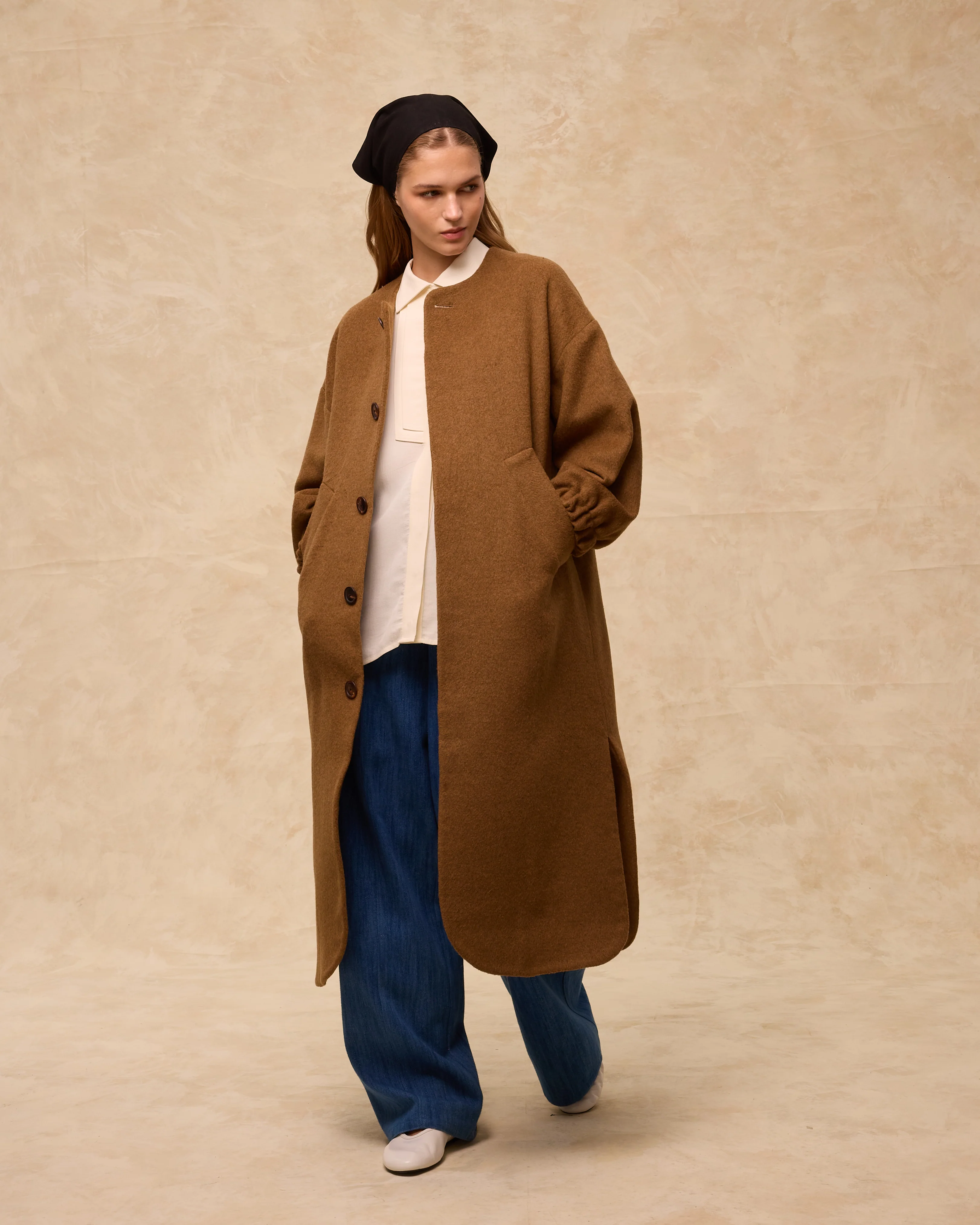 MORGANTI | Brown long coat