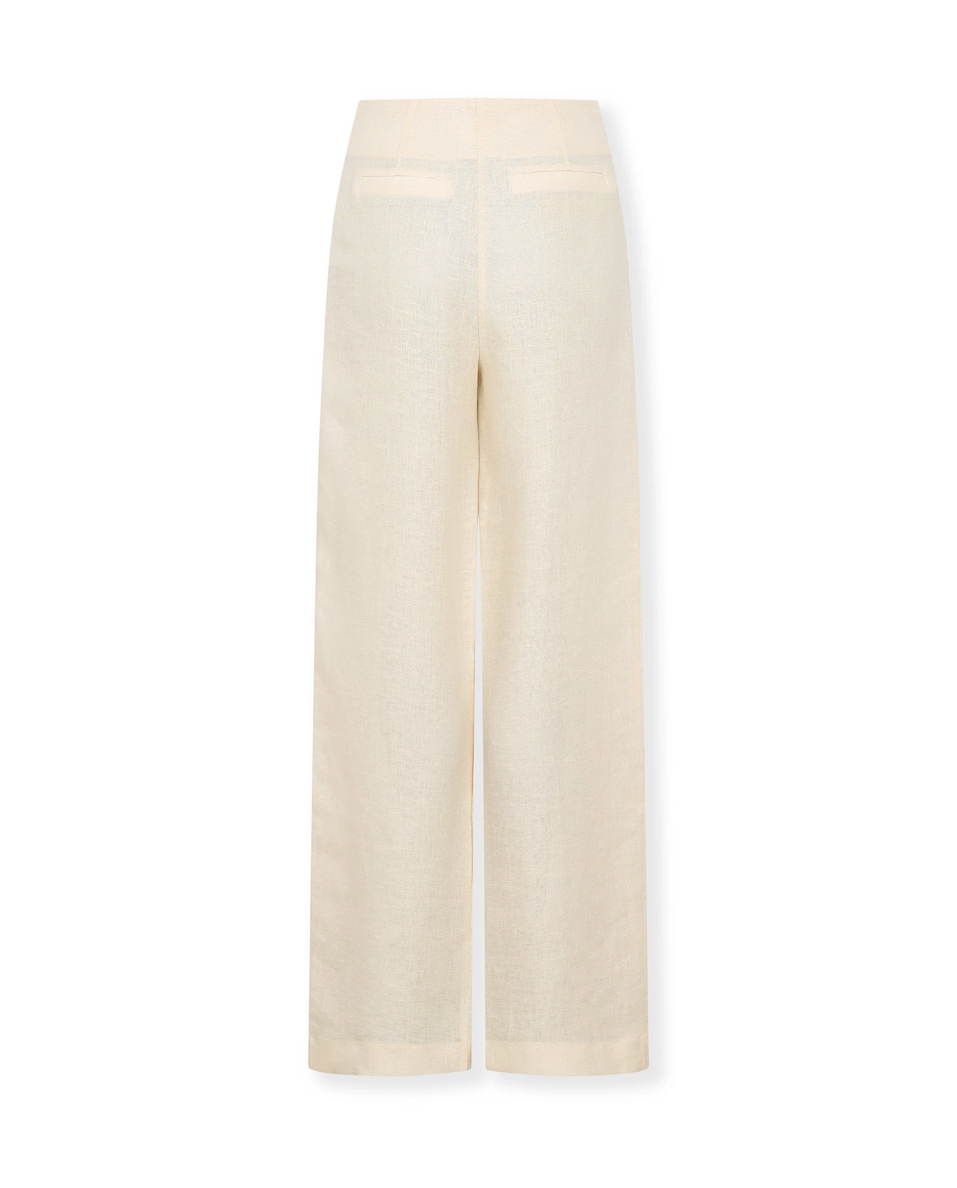 ROMINA | Ecru 100% Linen Trousers - Image 7