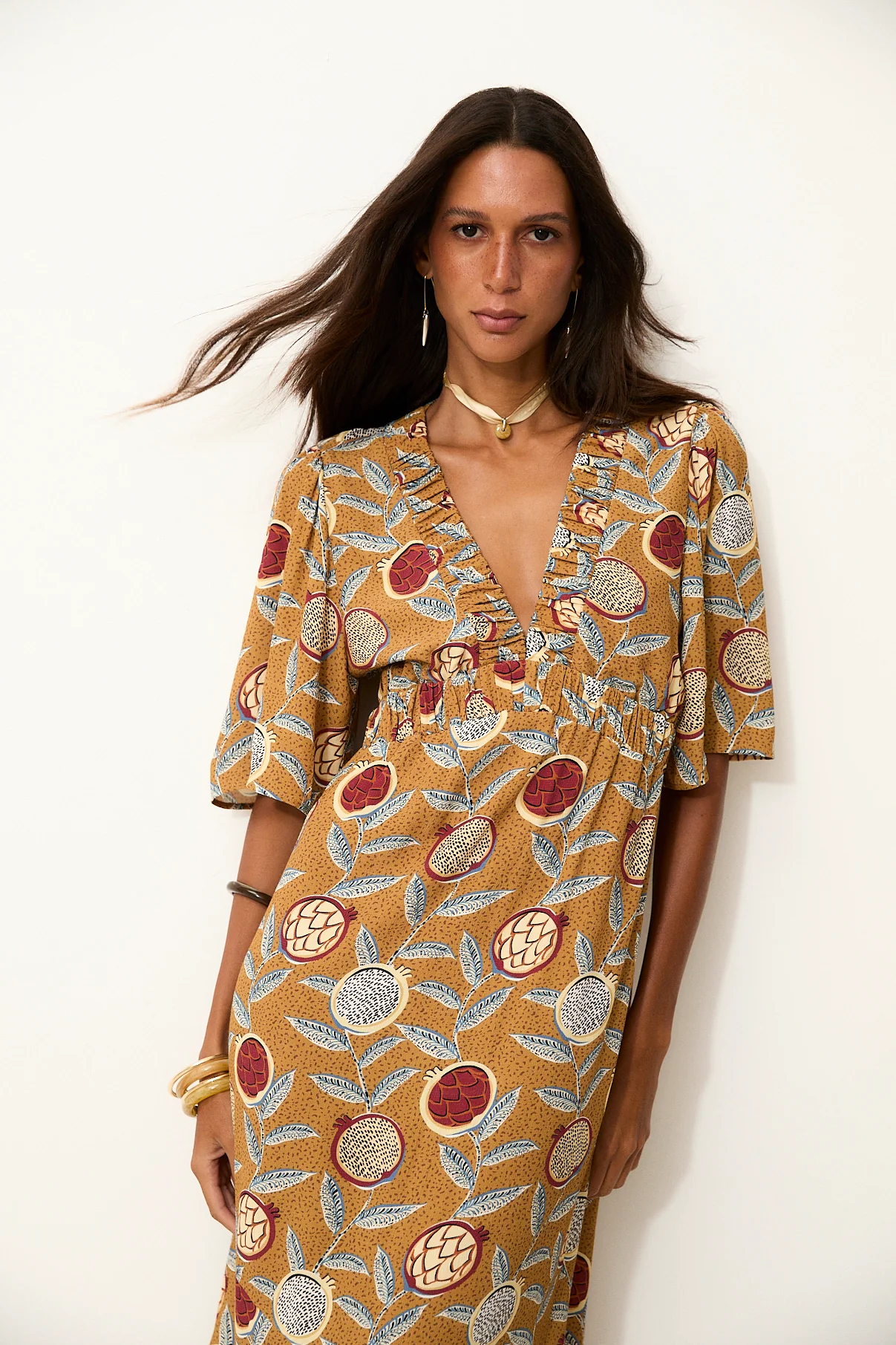 SAGEBRUSH | Mustard Long Dress - Image 2